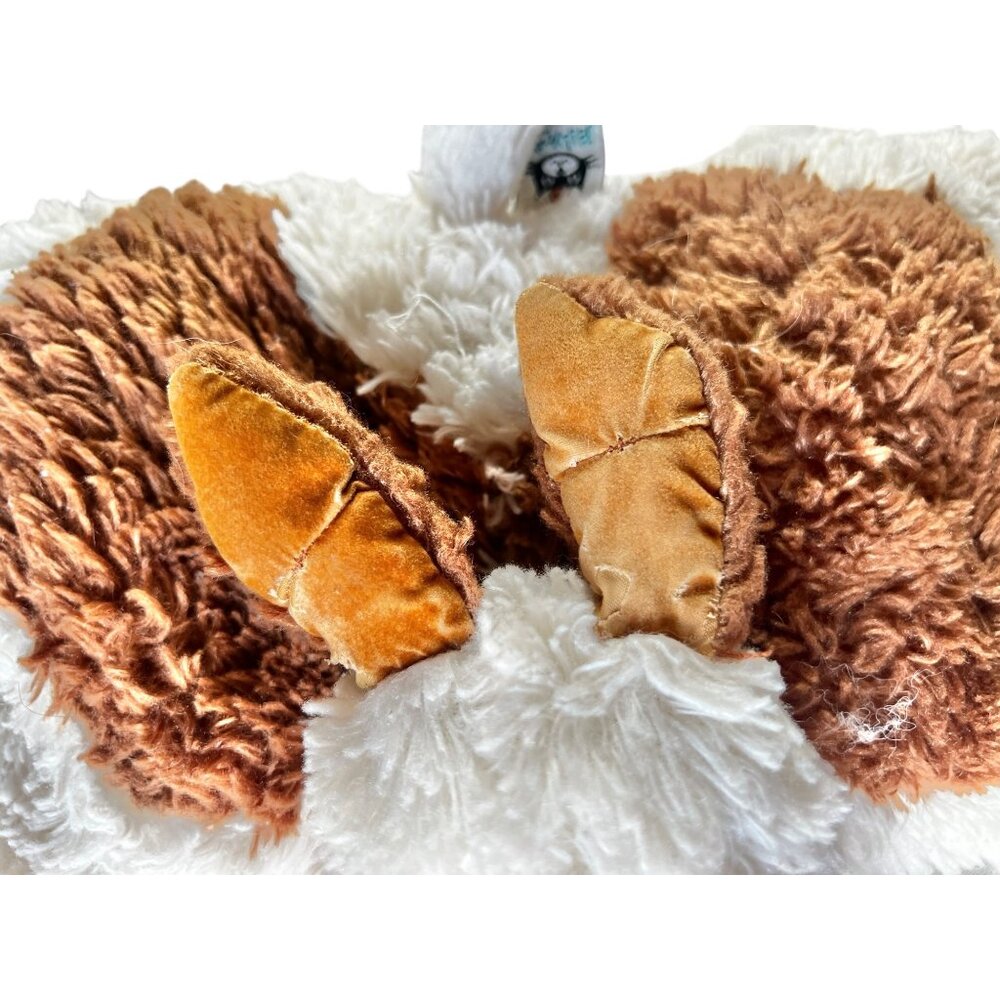 Jellycat Truffles Brown & Creamy White Plush Dog 14"x12"x4" - Picture 3 of 14